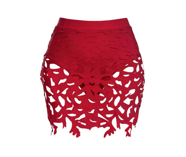 Women Sexy Printed Strap Color Patchwork Bikini Cover Up Set