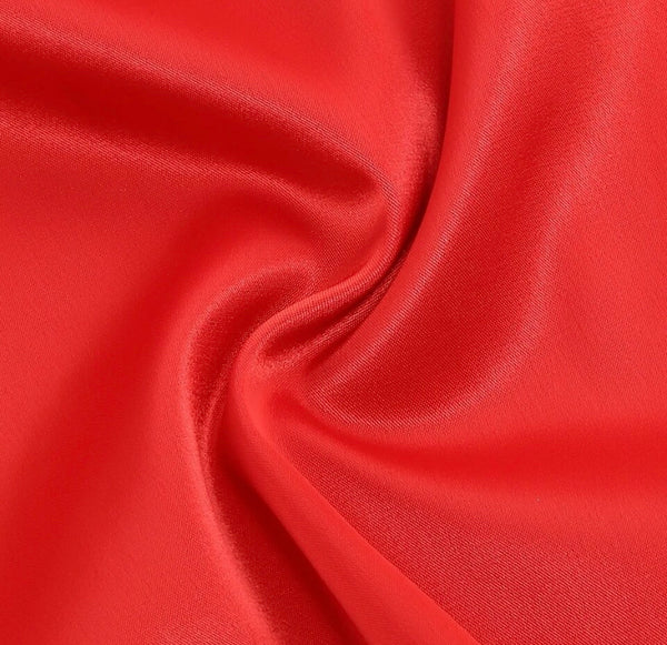 Women Sexy Red Open Back Full Sleeve Asymmetrical Dress