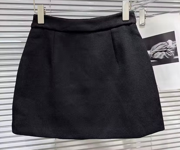 Women Sexy Sleeveless Bow Crop Two Piece Rhinestone Skirt Set