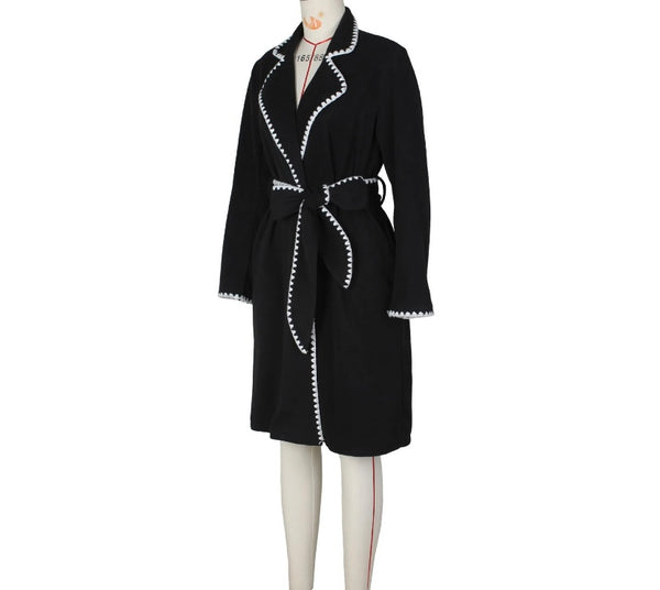 Women Fashion Belted Trench Jacket