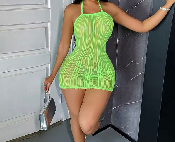 Women Sexy Sleeveless See Through Nightgown Lingerie