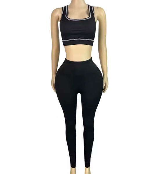 Women Color Striped Fashion Three Piece Tracksuit Pant Set