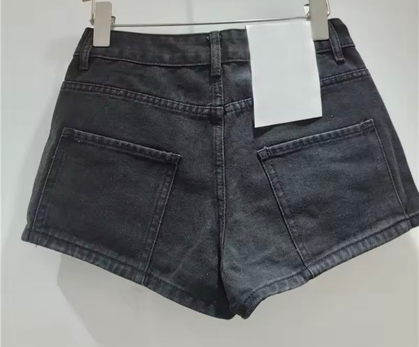 Women Fashion Bow Patchwork Denim Wrap Shorts