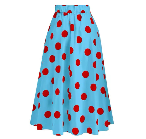Women Fashion Bow Color Patchwork Polka Dot Swimsuit Cover Up Set