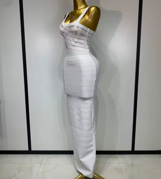 Women Sexy Sleeveless Bandage Maxi Dress