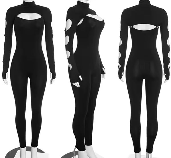 Women Fashion Cut Out Two Piece Jumpsuit Set