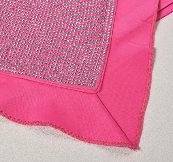 Women Pink Heart Fashion Rivet Skirt