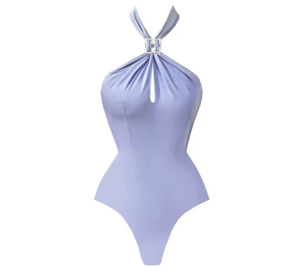 Women Sexy Halter Swimsuit Gradient Cover Up Set