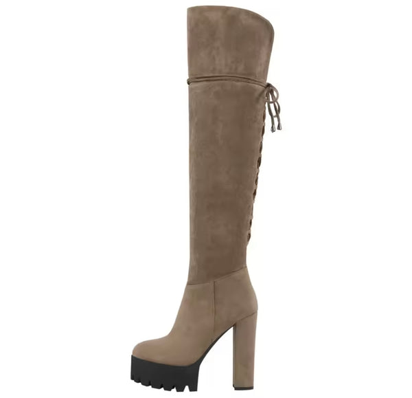 Women Fashion Platform High Heel Over The Knee Boots