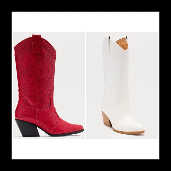 Women Pointed Toe Fashion Knee High Western Boots