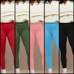 Women Striped Full Sleeve Two Piece Stretch Pant Set