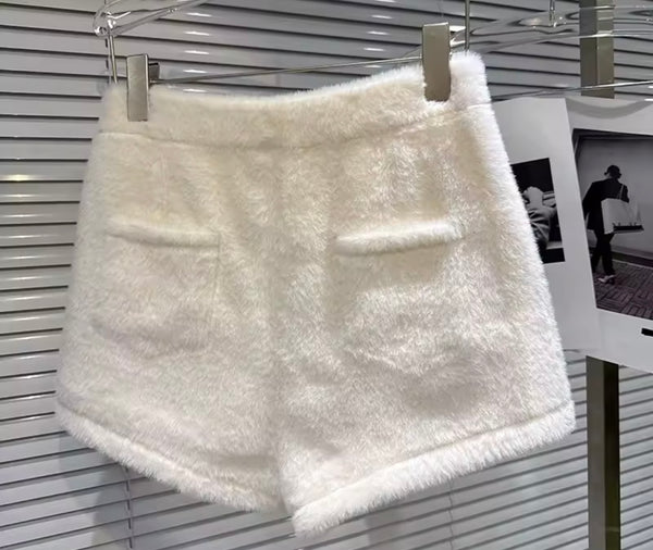 Women Fashion Mohair Shorts