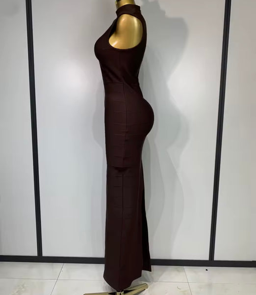 Women Sexy Sleeveless Bandage Maxi Dress