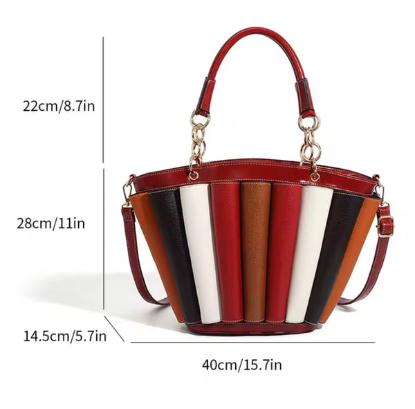Women Fashion Multicolored Chain Wallet Purse Set