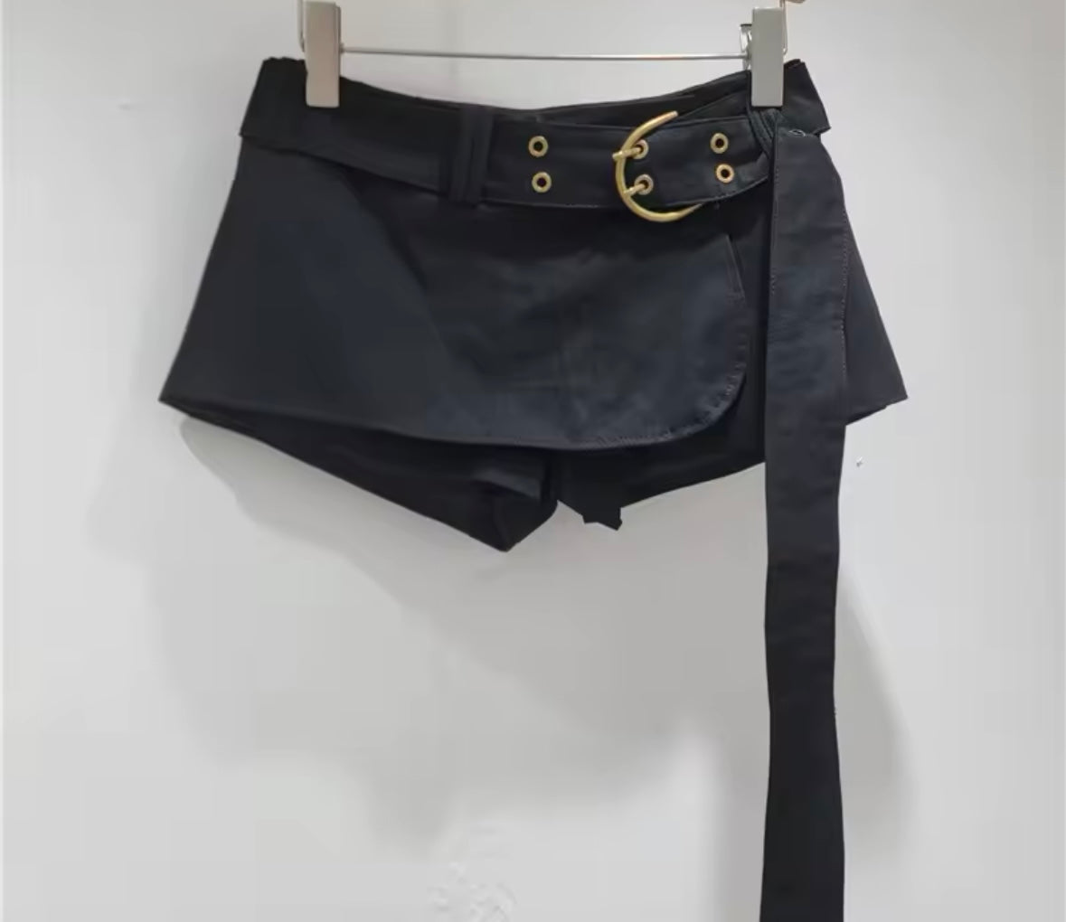 Women Sexy Fashion Belted Wrap Shorts