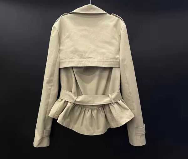 Women Fashion Khaki Three Piece Skirt Set