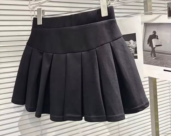 Women Rhinestone Bow Open Back Sweater Two Piece Skirt Set
