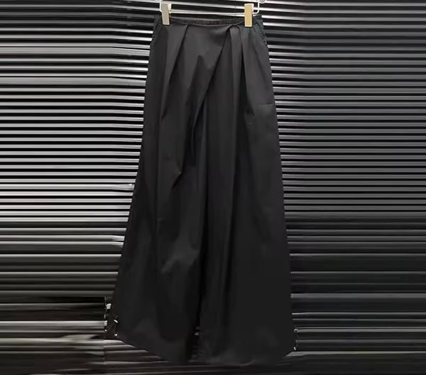 Women Tie Up One Shoulder Sleeveless Two Piece Wide Leg Pant Set
