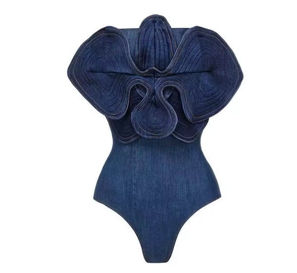 Women Fashion Denim Bikini/Swimsuit Cover Up Set