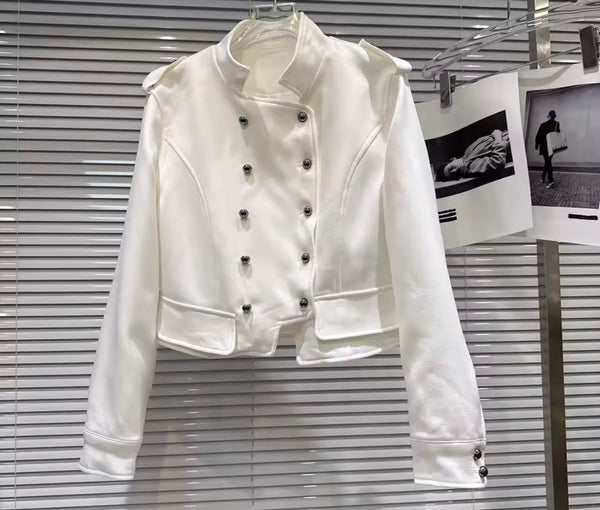 Women Fashion Double Breasted Vintage Jacket