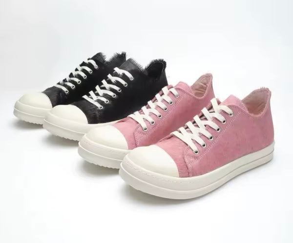 Women Fashion Mohair Lace Up Ankle/Low Sneakers