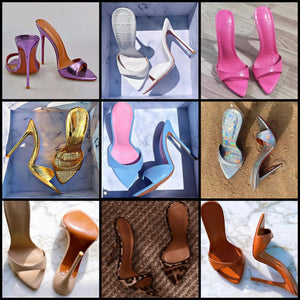 Women Pointed Open Toe Fashion High Heel Sandals