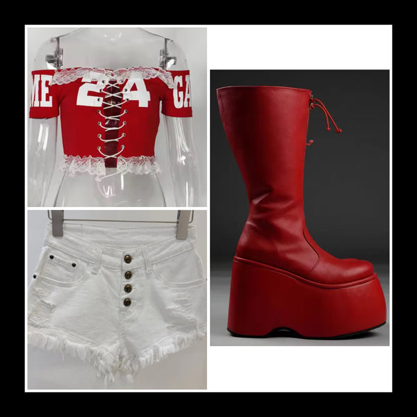 Women Color Fashion Front Zipper Platform Faux Leather Boots