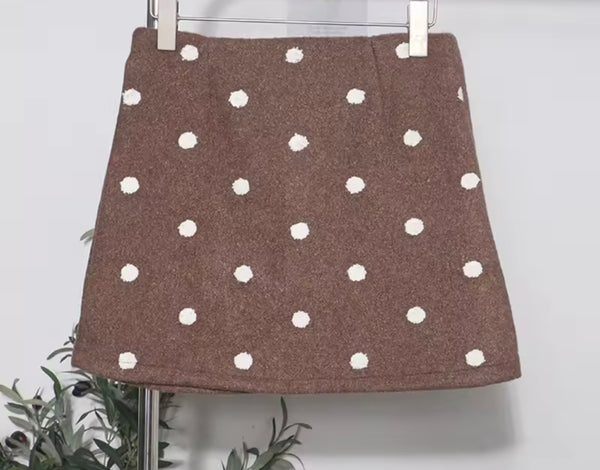 Women Fashion Polka Dot Short Skirt