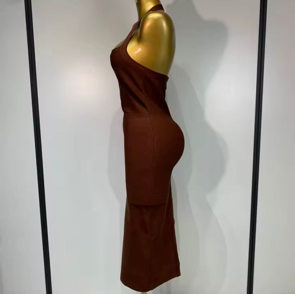 Women Sexy Halter Sleeveless Bandage Dress