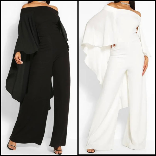 Women Off The Shoulder Mesh Patchwork Full Sleeve Jumpsuit