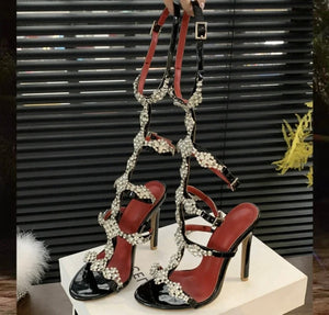 Women Rhinestone Fashion High Heel Sandals