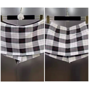 Women Sexy Fashion Plaid Wrap Skirt