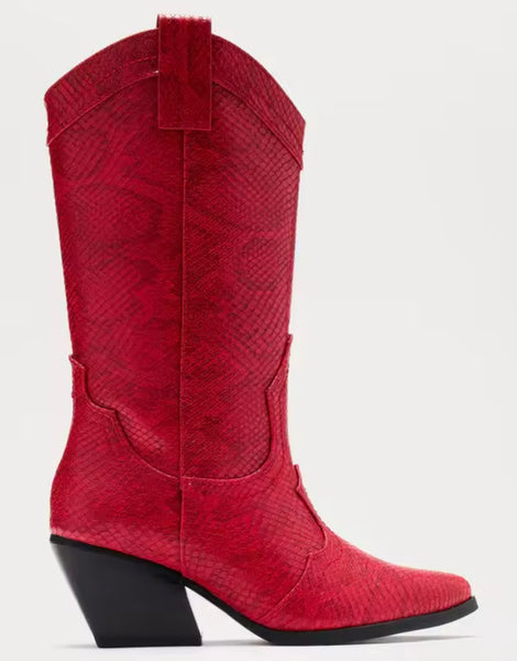 Women Pointed Toe Fashion Knee High Western Boots