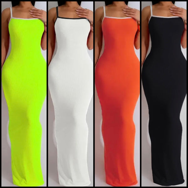 Women Sexy Sleeveless Summer Maxi Dress