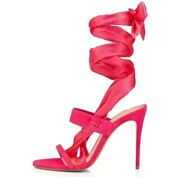 Women Fashion Lace Up High Heel Sandals