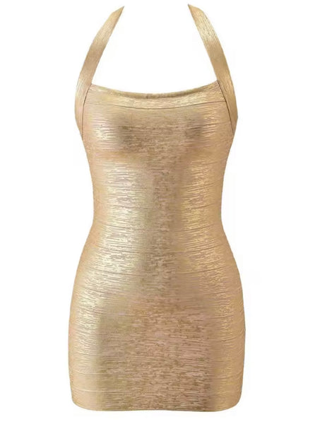 Women Sexy Sleeveless Bandage Short Dress