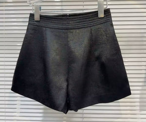 Women Fashion High Waisted Solid Color Shorts