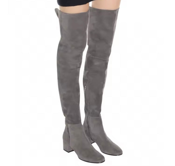 Women Fashion Color Suede Over The Knee Boots