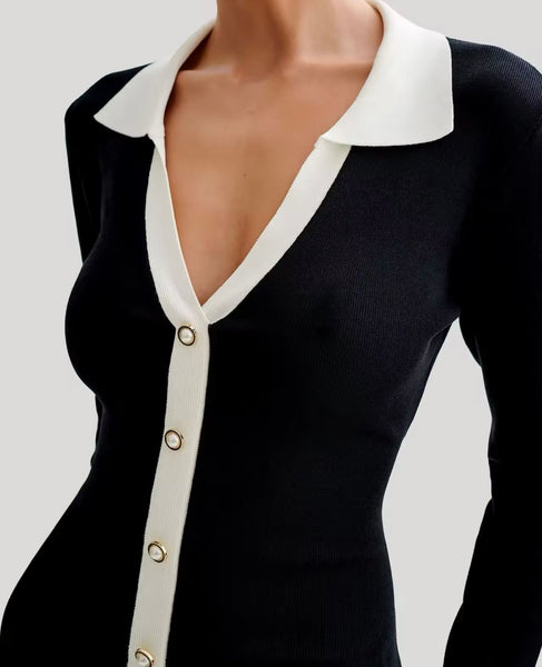 Women Sexy Ruffled Full Sleeve Open Tie Up Back Dress