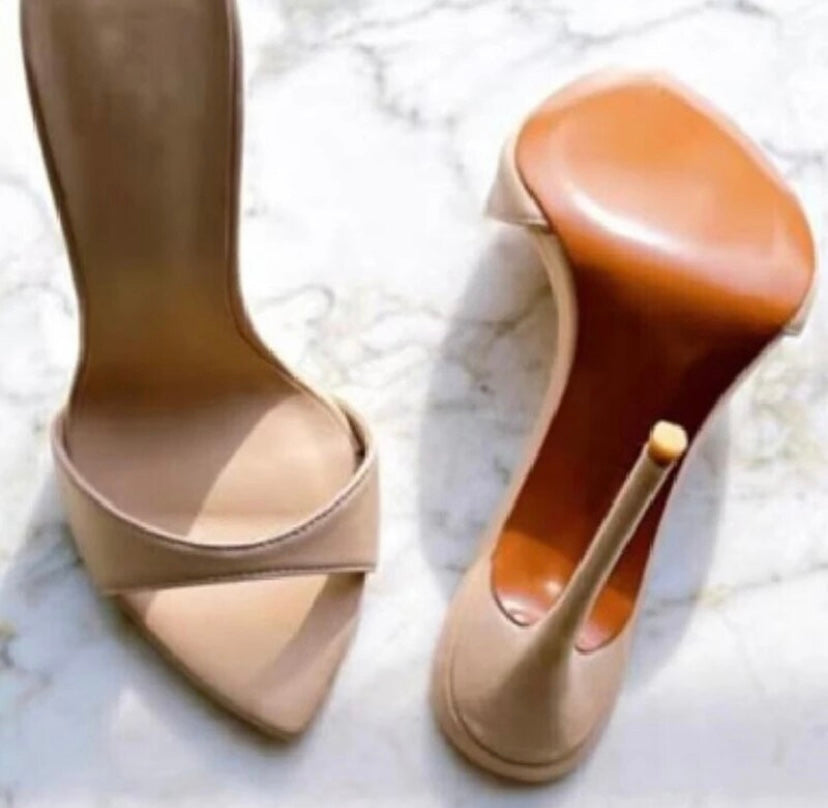 Women Pointed Open Toe Fashion High Heel Sandals