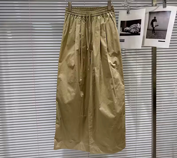 Women Fashion Khaki Tracksuit Two Piece Pant Set