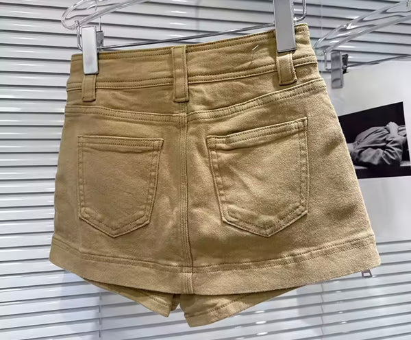 Women Sexy Fashion Side Zipper Denim Skirt