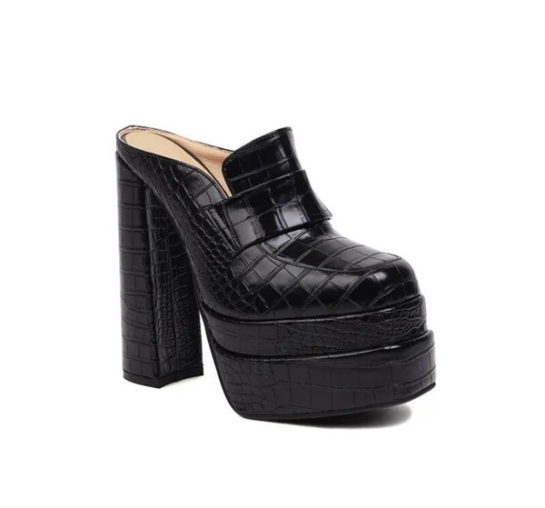 Women Fashion Faux Leather Platform Shoes