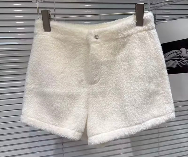 Women Fashion Mohair Shorts