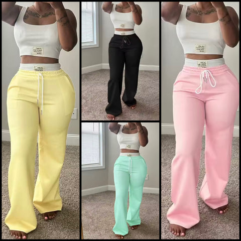Women Sleeveless Tank Two Piece Fashion Pant Set