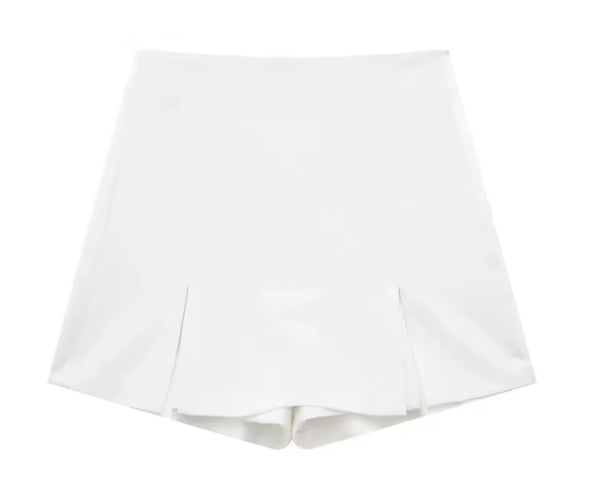 Women Sexy Strapless Button Up Two Piece Wrap Short Set