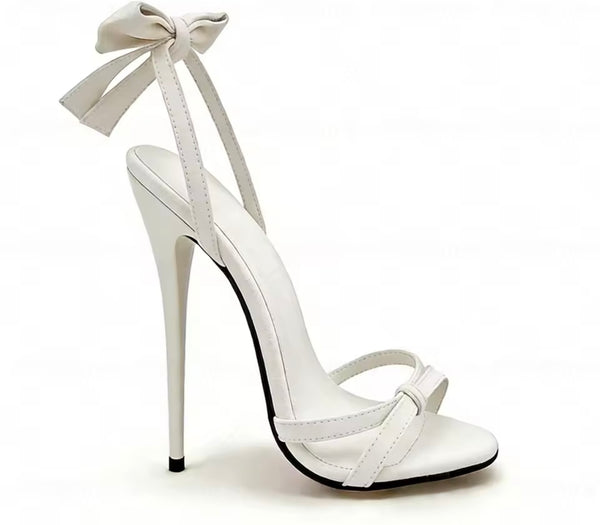 Women Fashion Open Toe Bow High Heel Sandals