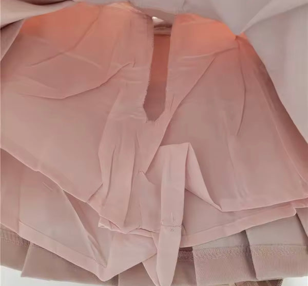Women Color Patchwork Plaid Pleated Fashion Skirt