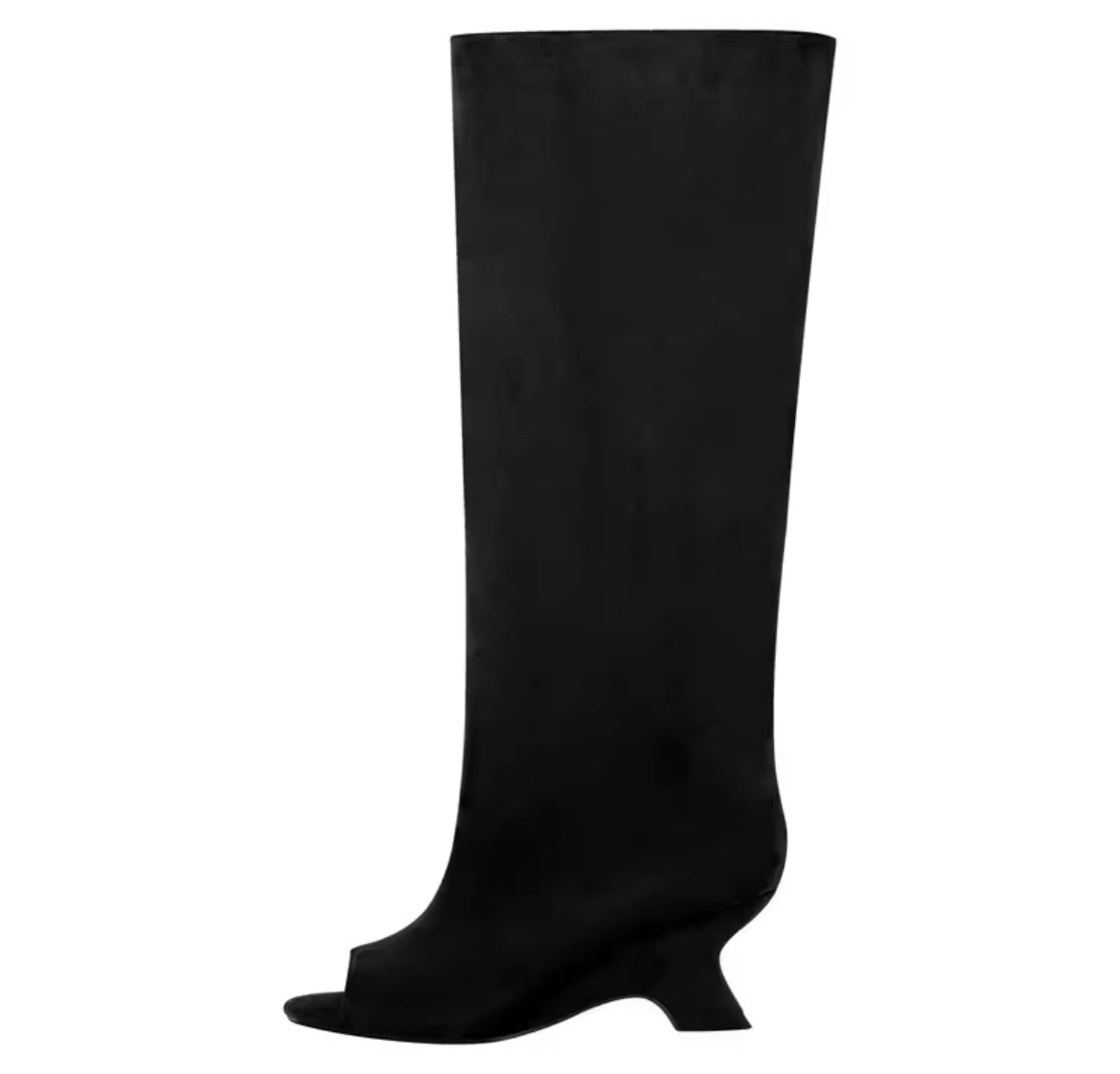 Women Color Open Toe Suede Knee High Boots