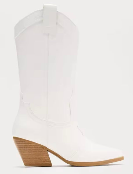 Women Pointed Toe Fashion Knee High Western Boots